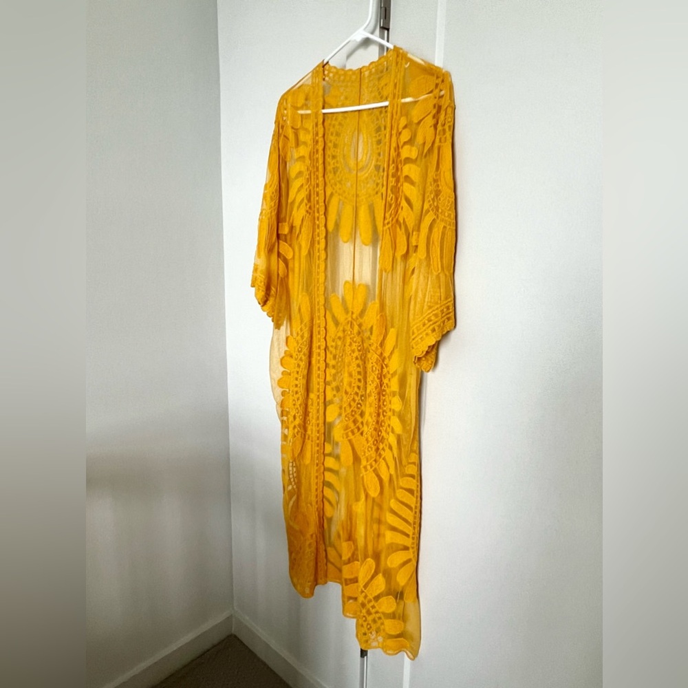 Beautiful Yellow Beach Cover-Up 🔥👙🌊